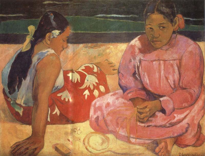 Paul Gauguin Two Women on the Beach oil painting picture